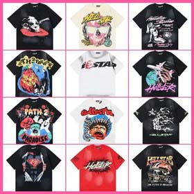 HELLSTAR Cotton loose short-sleeved T-shirt collection for men and women-1924