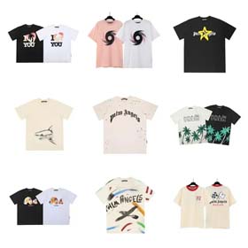 PALM Men's short sleeve cotton printed T-shirt-1928