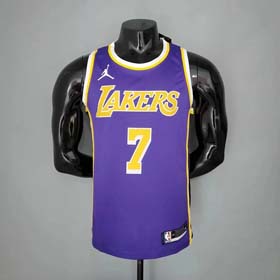 Lakers round neck purple basketball uniform jersey hot press breathable quick dry（37 styles)-1943