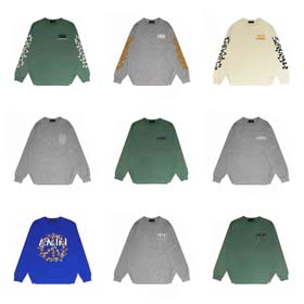 AMIRI Large V hooded loose sweatshirt for men and women-2193