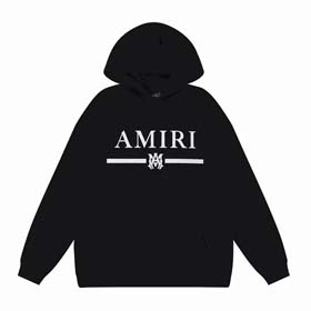 AMIRI Simple large logo print hooded bottoming shirt（17 styles)-2198
