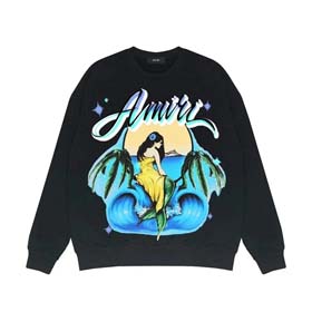 AMIRI Retro simple cheetah print crew neck top（14 styles) -2206
