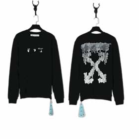 WHITE Gradient Arrow Oil Painting Print Sweatshirt（37 styles)-2222