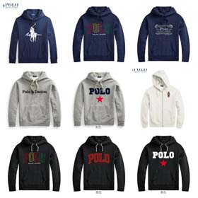 POLO New autumn and winter Paul Morgan sports embroidered cotton hooded top-2250