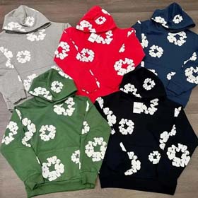 European and American trendy brand foam printing loose sweatshirt-2263