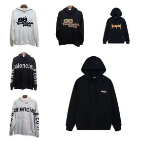 New Balenciaga Inkjet Hot Couple Tops-2277