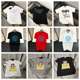 FENDI Logo round neck short sleeve T-shirt-2829